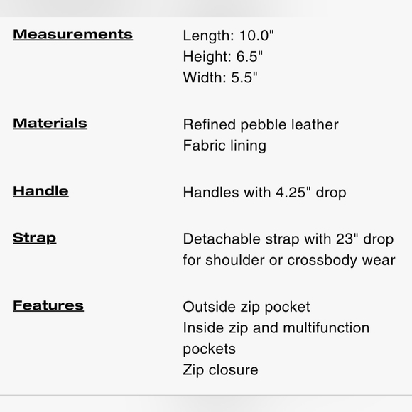 Coach Rowan Pebbled Leather Satchel In Black NWOT - Picture 5 of 11